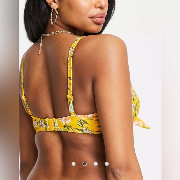 Figleaves bikini set in yellow floral - Picture 2 of 6